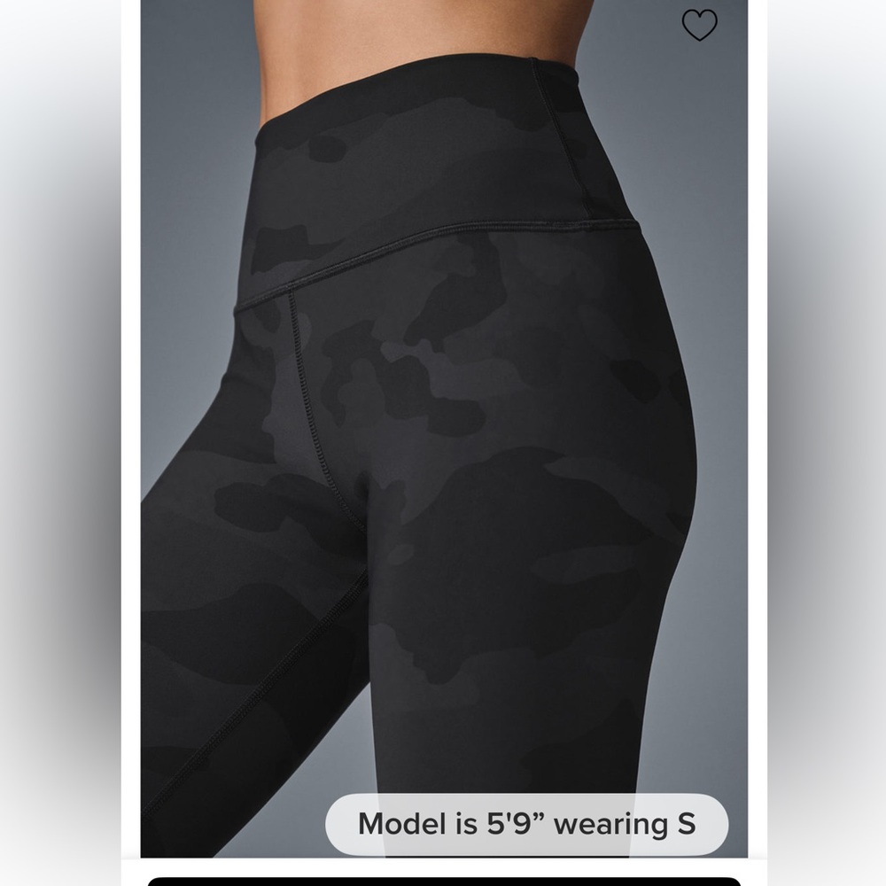 ALO Yoga High-Waist Camo Vapor Legging-Blk Camo-S-NWT - Picture 2 of 8